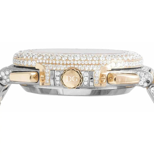 Reloj de Cuarzo Personalizable para Hombre con Diamantes Moissanite VVS, Esfera Impermeable, Engaste Hecho a Mano, Joyería Fina - Product Image 2