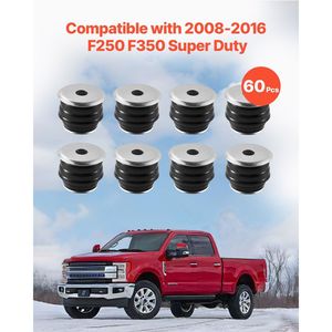 Kit di 60 Boccole in Poliuretano per Sospensioni e Montaggio Carrozzeria per Ford F250 F350 Super Duty 2008-2016, Sostituzione Rapida - Product Image 2