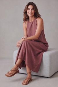 Maxi <b>Dress</b> Women Halter Sleeveless Loose Fit <b>Boho</b> Solid Color Summer Casual Breathable <b>Long</b> <b>Dress</b> - Product Image 3