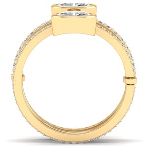 Anillo de Compromiso REYES con Certificación GRA, Plata 925, Moissanita VVS, Anillo de Boda de Lujo, Regalo de Aniversario, Joyería Fina para Mujer - Product Image 4
