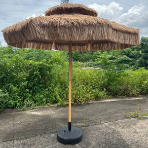 Premium Straw Foldable Thatch Palm Umbrella Cover 1.8m 2.1m 2.6m Vietnam Source For Luxury Poolside By 99 Gold Data - Product Image 3