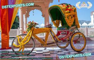 Adorable Entrada de boda india con rickshaw decorativo rickshaw de boda - Product Image 4