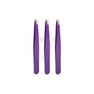 ชุดแหนบสแตนเลสสำหรับมืออาชีพ ปลายแหลมเฉียง สำหรับกำจัดขนคิ้ว - Product Image 4