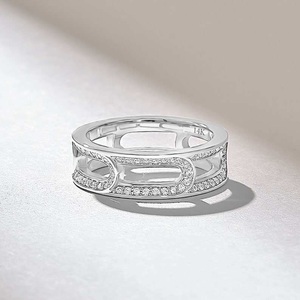 14K Yellow Gold Eternity Band <b>Ring</b> with Claw & Pave <b>Set</b> Lab Grown Diamonds for Anniversary Bridal Wedding Party - Product Image 4