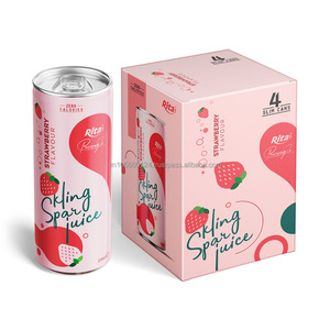 Nhà Máy Việt Nam Nước Giải Khát Tự Nhiên Làm Mới Nước Giải Khát <span class=keywords><strong>250</strong></span> <span class=keywords><strong>Ml</strong></span> Nước Trái Cây Dâu Tây Lấp Lánh Đóng Hộp - Product Image 2