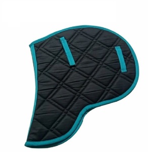 Heavy Duty 100% Pure Wool Felt Horse Saddle Pad - Durable Equestrian Gear with Genuine Leather Wear Leathers - Product Image 1