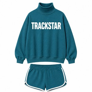 เสื้อสเวตเชิ้ตผู้หญิงสีชมพูแบบโอเวอร์ไซส์ คอตั้ง ผ้าฟลีซ โพลีเอสเตอร์/คอตตอน แต่งแอพพลิเคชั่น แขนยาว สไตล์ลำลอง สตรีทแวร์ รับผลิตแบบ OEM ODM - Product Image 3