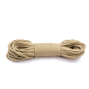Cuerda de Paracord Beige de 4 mm, Tipo 550, Cordón de Nailon Utilitario para Camping, Supervivencia, Manualidades y Bricolaje - Product Image 2