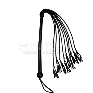 Leather <b>Flogger</b> With Soft Touch Straps And Solid Handle Design Offering Reliable Grip And Long Lasting Quality - Product Image 3