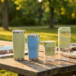 Portable Blender Stainless Steel Insulated Cup Tritan Bottle Cordless USB Rechargeable Ice Crushing Smoothie <b>Maker</b> for Travel - Product Image 3