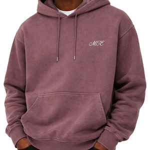 เสื้อฮู้ดดี้ผ้าฝ้ายฟลีซวินเทจทรงโอเวอร์ไซส์สำหรับผู้ชาย สวมใส่สบาย สไตล์สตรีทแวร์ รับสกรีนโลโก้ ผ้าหนา น้ำหนักมาก สั่งซื้อขั้นต่ำน้อย จัดส่งจำนวนมาก - Product Image 2