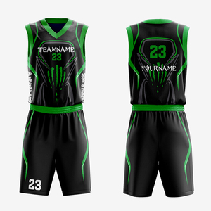 Tenues de basketball personnalisées de haute qualité, entièrement sublimées, plusieurs couleurs et styles, pour l'entraînement et les matchs - Product Image 4