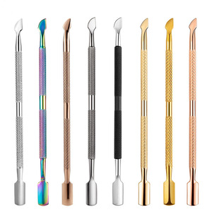 Pousse-cuticules double embout de haute qualité pour manucure et pédicure professionnelle, nettoyage des cuticules et élimination des peaux mortes - Product Image 5