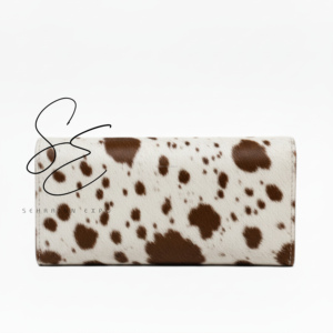 กระเป๋าสตางค์หนังแท้ลายดอกทานตะวันแกะสลักด้วยมือสำหรับผู้หญิง กระเป๋าคลัทช์หนังวัวลายขนสัตว์ กระเป๋าสตางค์ยาวสไตล์คาวเกิร์ล กระเป๋าคลัทช์ลายดอกไม้แบบวินเทจ - Product Image 3