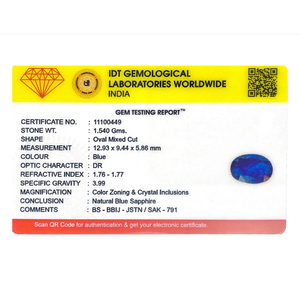 Natural 7.7 Carat Blue Sapphire Loose Gemstone Brilliant Cut 11mm for Fine Jewelry - Product Image 4