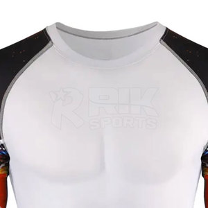 Sublimation Rash Guard High Quality Fabric Lightweight Comfortable Design Swimming And <b>Surf</b> Wear - Product Image 5