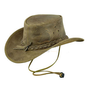 Venta Directa de Fábrica, MOQ Bajo, Sombreros de Cuero a Precio Económico, Sombreros de Cuero de Marca Privada para Venta en Línea - Product Image 4