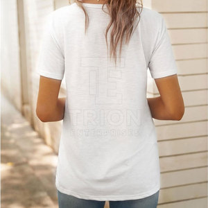 Camiseta de Mujer de Alta Calidad con Diseño Moderno y Estilo Desgastado en Venta 2026, Camisetas Casuales de Estilo Clásico para Mujer en Venta en Línea - Product Image 2
