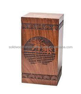 Urnas de cremación para adultos Urnas de madera para adultos Urnas funerarias Tamaño personalizado Suministros funerarios - Product Image 1