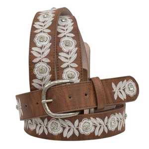 Genuine Leather <b>Fringe</b> <b>Belt</b> for Womens Brown Premium Cow Hide Custom Beaded Designs Luxury <b>Belts</b> Ready to Ship Unisex - Product Image 1