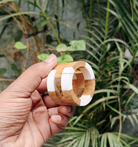 Anillos de Servilleta de Madera Modernos y Elegantes, Decoración Ecológica para Bodas, Juego de Vajilla Pulida para Mesa - Product Image 5
