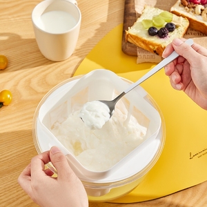 Máquina para Hacer Yogur Griego Transparente de Calidad Profesional - Pistón con Resorte Extraíble y Diseño Dividido para una Separación Cremosa del Suero - Product Image 5