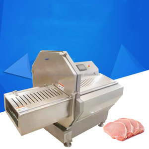 Suministro de fábrica Máquina rebanadora de carne cocida Rebanadora de jamón de cerdo Rebanadora de carne fresca Rebanadora de manzana Salchicha de tocino - Product Image 2