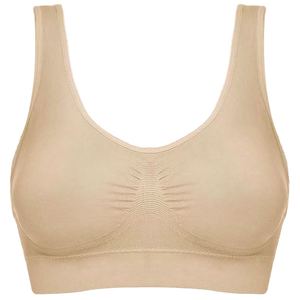 Soutien-gorge de sport confortable à bonnets triangulaires pour femmes, en matière respirante, facile à porter, sans armatures, disponible en grandes tailles, en stock - Product Image 5