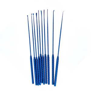Micro-crochet manuel pour nerfs et vaisseaux de 21 cm en acier inoxydable/titane, instrument chirurgical, micro-spatule dissectionneuse de précision MOL - Product Image 4