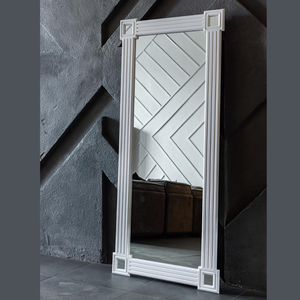 Espejo Decorativo de Pared de Madera Tallada, Espejo de Madera Sintética Moderno para Sala de Estar, Espejo Decorativo para Sala de Estar y Baño - Product Image 4