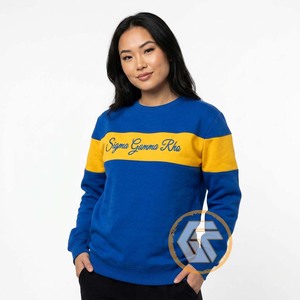 Sweat-shirt décontracté personnalisé pour femme Sigma Gamma Rho, automne/hiver, en molleton de coton 500g, écologique, séchage rapide, broderie de haute qualité - Product Image 1