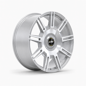 Jantes forgées LS8048 Gunmetal à profil profond, multi-rayons, usinées, 5x114.3 5x120, pour voitures particulières - Product Image 6