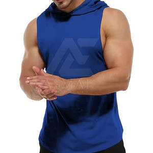 Sudadera sin mangas Muscle Fit para gimnasio, sudadera elástica para culturismo y entrenamiento físico, sudadera deportiva sin mangas para gimnasio - Product Image 3