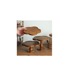 Soporte de Madera Curado para Tartas, Diseñado para una Presentación Artística de Postres, Estilo Boutique para el Hogar - Product Image 5