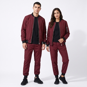 Vestes bomber décontractées pour hommes, couleur unie, logo personnalisé OEM, style vintage, manches longues, pour l'extérieur et la rue - Product Image 2