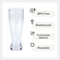 [Holar] Vaso Pilsner de Plástico Estilo Americano de 26oz, Clásico, Irrompible, Hecho en Taiwán, Venta al por Mayor para Bares y Piscinas