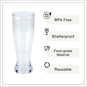 [Holar] Vaso Pilsner de Plástico Estilo Americano de 26oz, Clásico, Irrompible, Hecho en Taiwán, Venta al por Mayor para Bares y Piscinas - Product Image 2