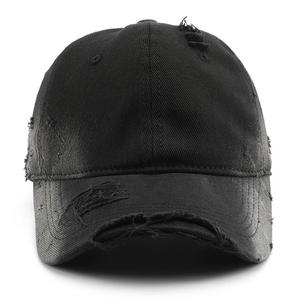 Casquettes de baseball vierges en coton délavé et déchiré, style vintage et usé, pour la promotion, style urbain, casquette de papa tendance - Product Image 3