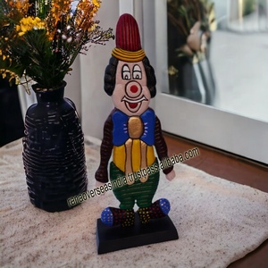 Venta caliente estatua de payaso de Metal de alta calidad decoración de mesa de aluminio escultura de payaso para Hotel en casa - Product Image 2