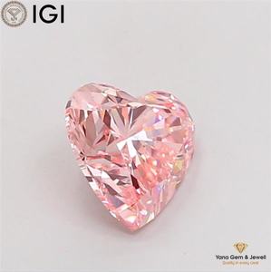 Diamante Cultivado en Laboratorio CVD, Corte Corazón, Color Rosa Intenso, Claridad VS1, con Certificado IGI, 2.50 Quilates, Perfecto para Anillo de Ensueño - Product Image 3
