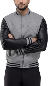 <b>Mens</b> Varsity <b>Jacket</b>, Letterman <b>Baseball</b> Bomber Casual <b>Jackets</b> <b>for</b> <b>men</b> - Product Image 4