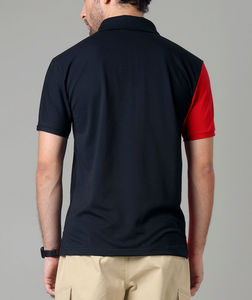 Polo à manches courtes pour homme, couleurs contrastées, style streetwear estival, décontracté, tendance, vente en gros OEM, directement de l'usine - Product Image 3