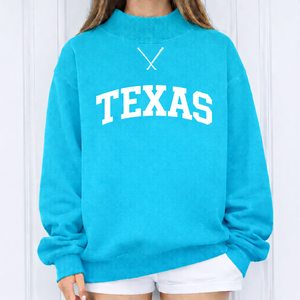 Oversized Long Front Winter Mockneck Sweatshirt Women Relaxed Fleece Casual Street Style <b>Top</b> - Product Image 1