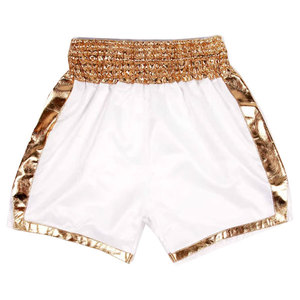 2025 Best Selling Premium MMA Muay Thai Boxing Shorts for Unisex Custom Front Logo Martial Arts Wear Satin 100% Polyester - Product Image 2
