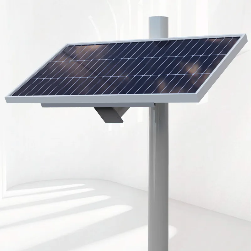 Panel solar de 120 vatios Mono alta eficiencia de conversión 60Ah batería Fácil instalación Kit de montaje en poste CCTV uso energía solar