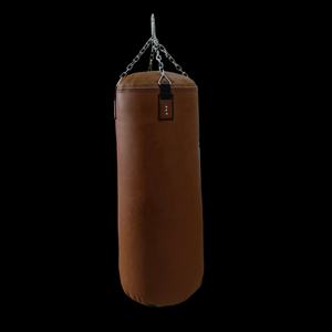 Sac de frappe lourd Fairtex en cuir noir, rembourré en coton durable, avec fermeture à lacets, pour adultes, en EVA – Vente en gros - Product Image 1