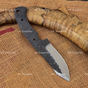 Cuchillo Forjado a Mano de Acero de Alto Carbono con Hoja de Punta Caída y Mango de Madera para Camping, Fabricación Personalizada OEM, Venta al por Mayor Directa de Fábrica UA - Product Image 3