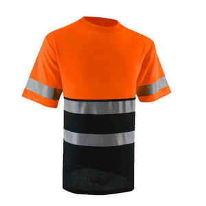 Chemise de travail en polyester à logo personnalisé, manches longues, réfléchissante, haute visibilité, séchage rapide, unisexe, pour la fabrication - Product Image 1