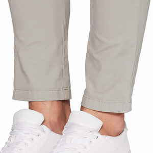 Pantalones de Hombre Ajustados de Secado Rápido, Color Sólido, Cierre de Cremallera, Cintura Media, Transpirables, de Poliéster, Largo Regular, con Bolsillos - Product Image 4