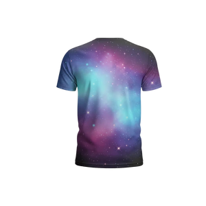 T-shirt pour homme en jersey tricoté uni, imprimé par sublimation personnalisée, manches courtes, col rond, mélange polyester/coton, coupe classique - Product Image 6